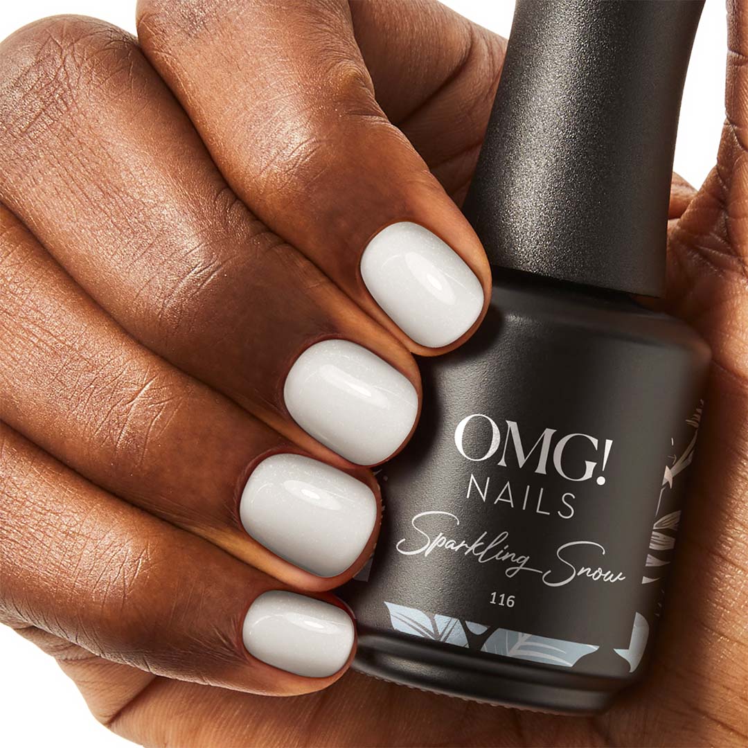 Glitzernder Schnee-Gel-Nagellack